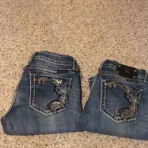 Miss me jeans size 27 bootcut.  2 pairs